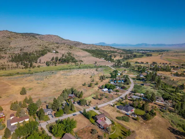 an aerial view of mountain with trees