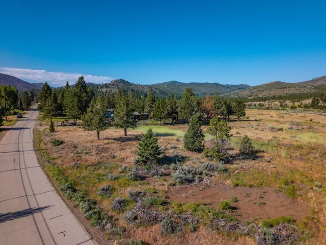 a view of a lake with a mountain