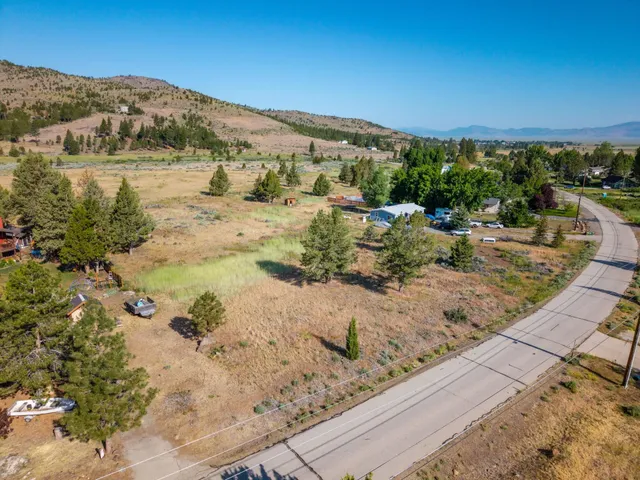 a view of a lake with mountains in the background