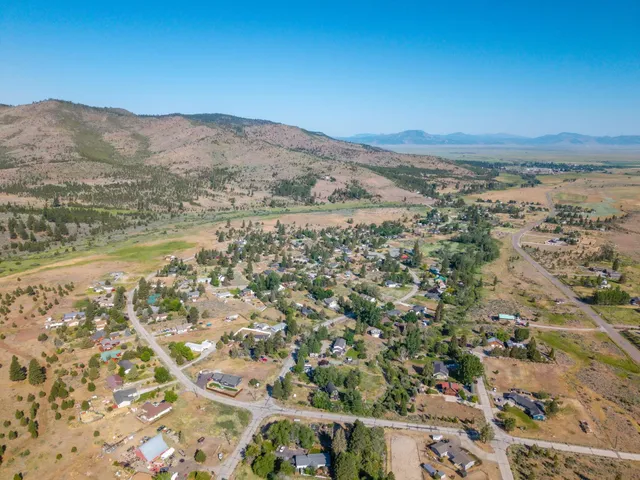a view of ocean and mountain