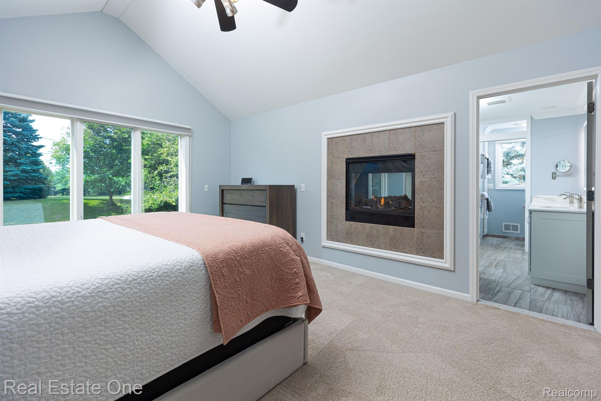 1188 Terra Lane Rochester, MI 48306 - Photo 21 of 31 Two-sided gas fireplace
