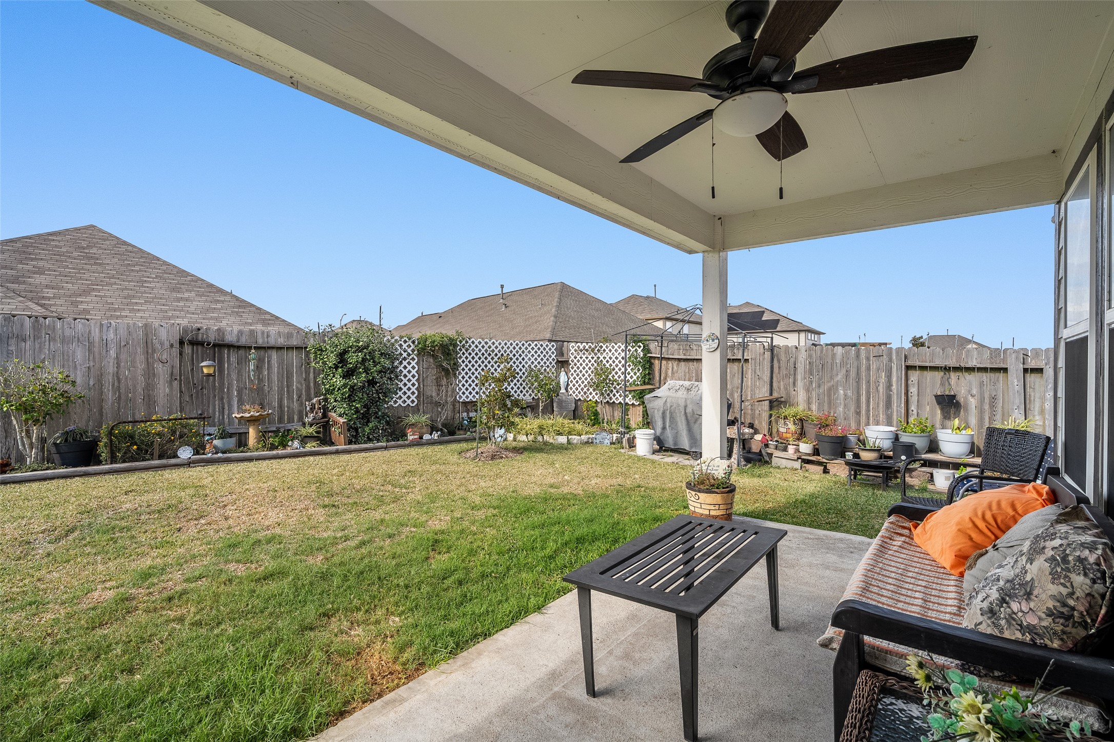 4518 Antero Court Rosenberg, TX 77471 - Photo 28 of 33 a swimming pool with outdoor seating and yard