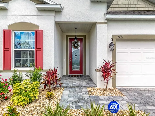 a front view of a house