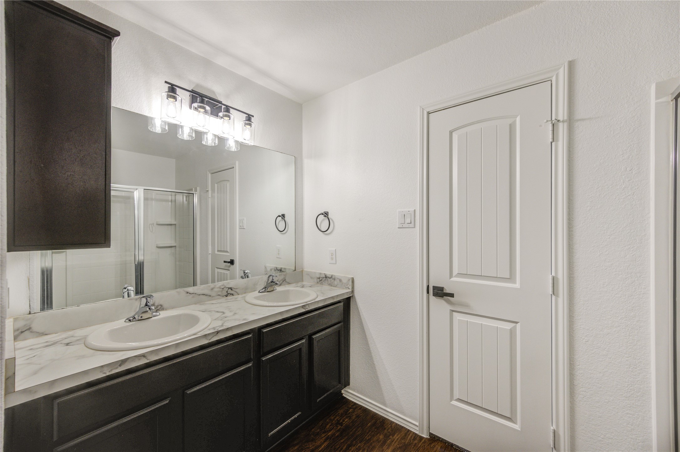 2010 Louetta Stream Way Spring, TX 77388 - Photo 21 of 47 a bathroom with a double vanity sink and a mirror