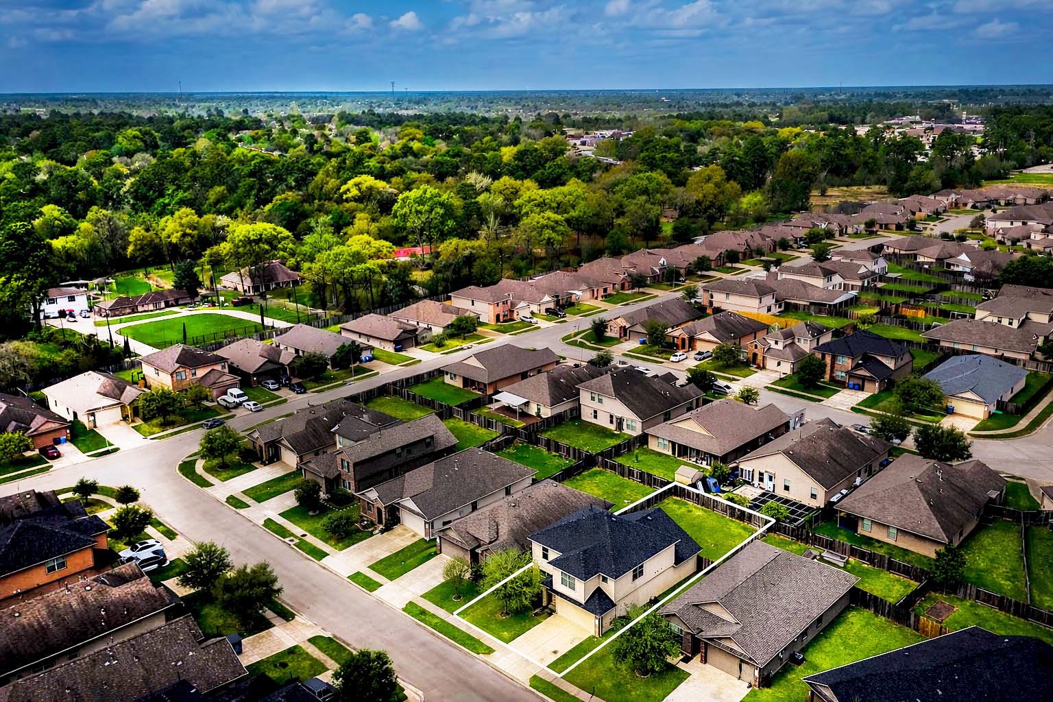 2010 Louetta Stream Way Spring, TX 77388 - Photo 42 of 47 an aerial view of multiple house