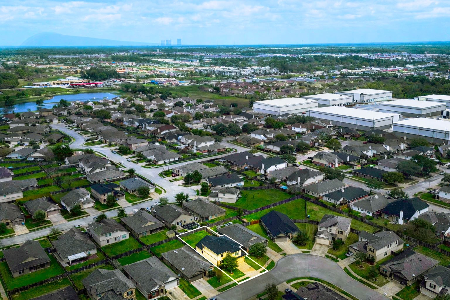 2010 Louetta Stream Way Spring, TX 77388 - Photo 43 of 47 an aerial view of residential houses with city view