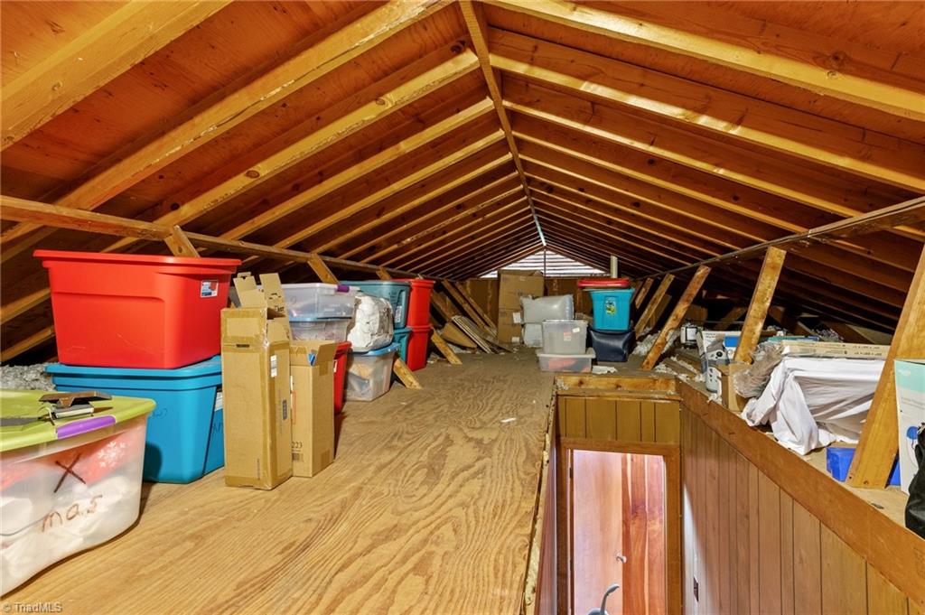579 Arvil Hunt Road Lexington, NC 27295 - Photo 50 of 50 Permanent stairs going up to partially floored attic.