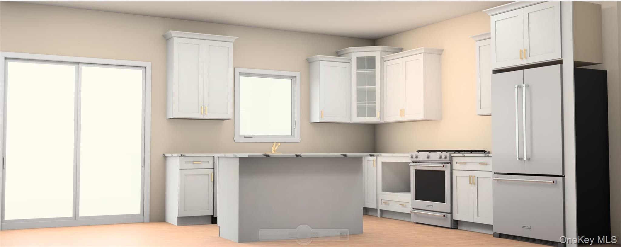 472 Wheeler Road Florida, NY 10921 - Photo 17 of 23 a kitchen with white cabinets and white appliances