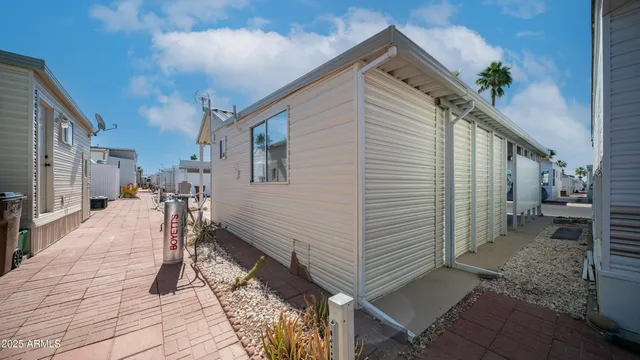 a view of a house with a patio