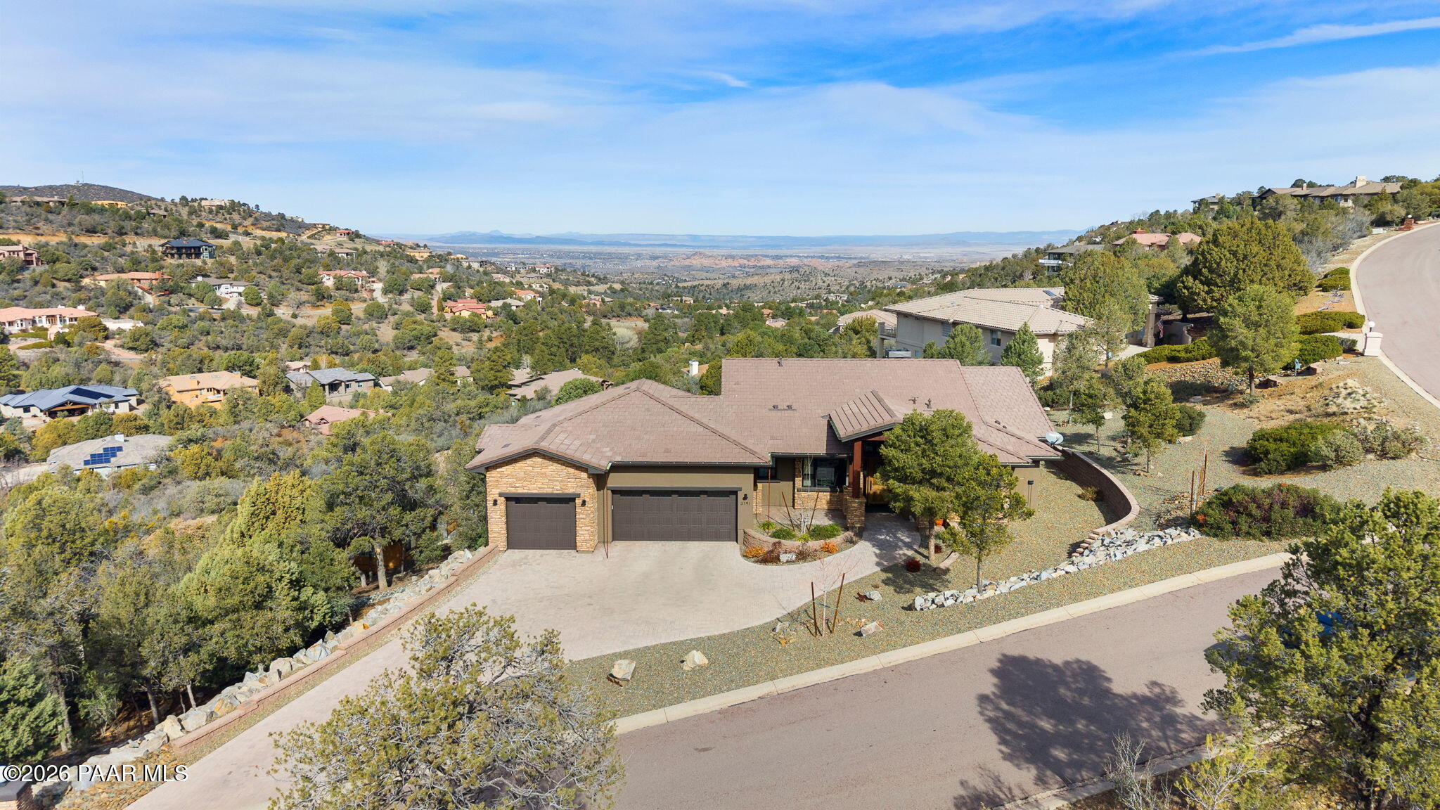 3191 Rainbow Ridge Drive Prescott, AZ 86303 - Photo 64 of 67 7-Aerial Front (2)