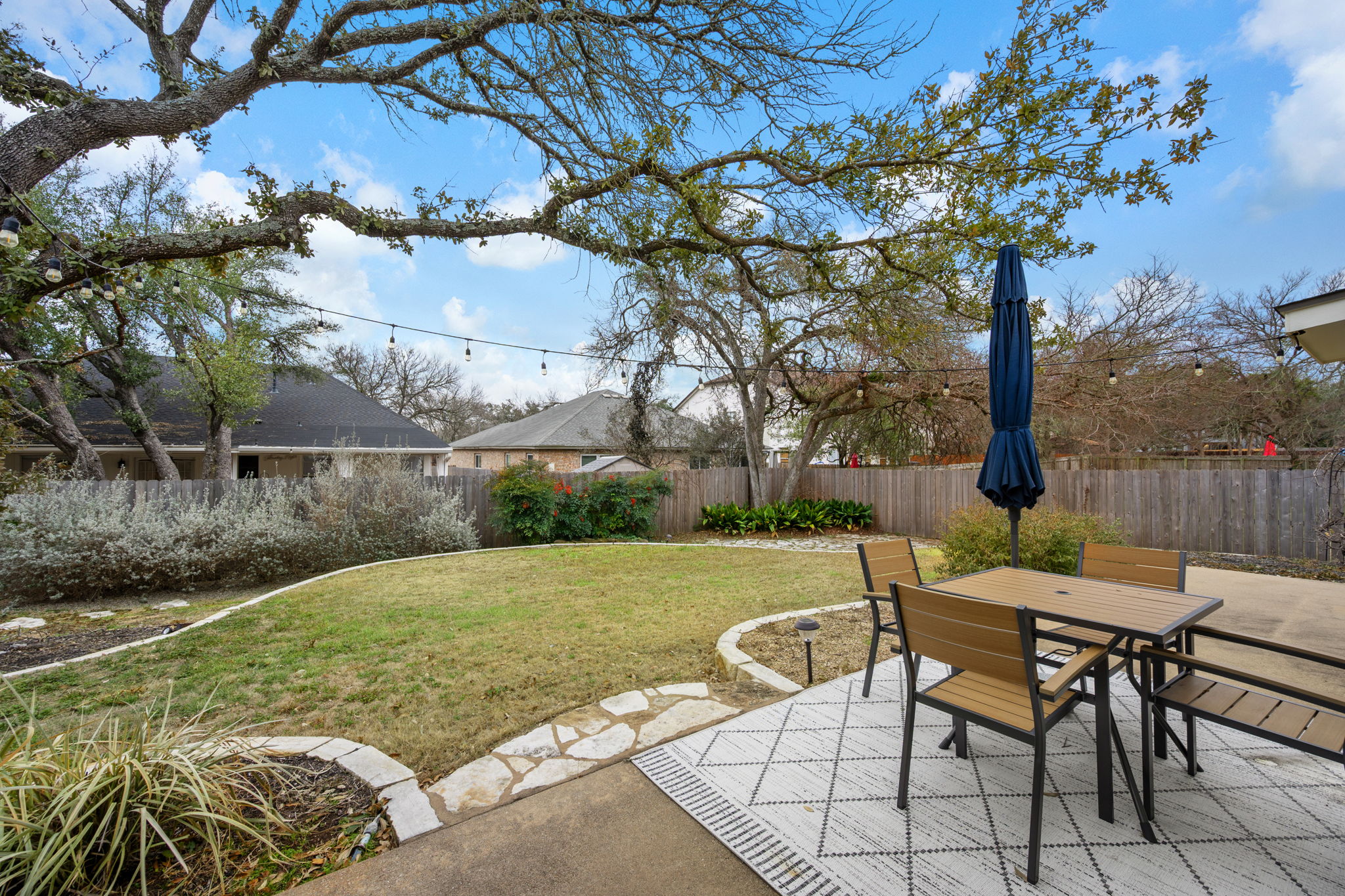 8509 Moose Cove Austin, TX 78749 - Photo 33 of 40 a view of a backyard with sitting area