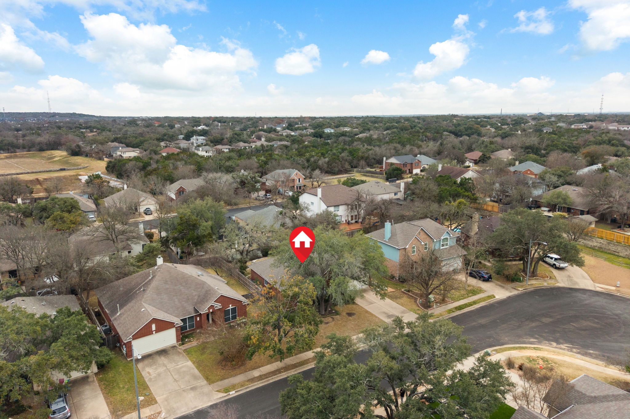 8509 Moose Cove Austin, TX 78749 - Photo 39 of 40 an aerial view of a city