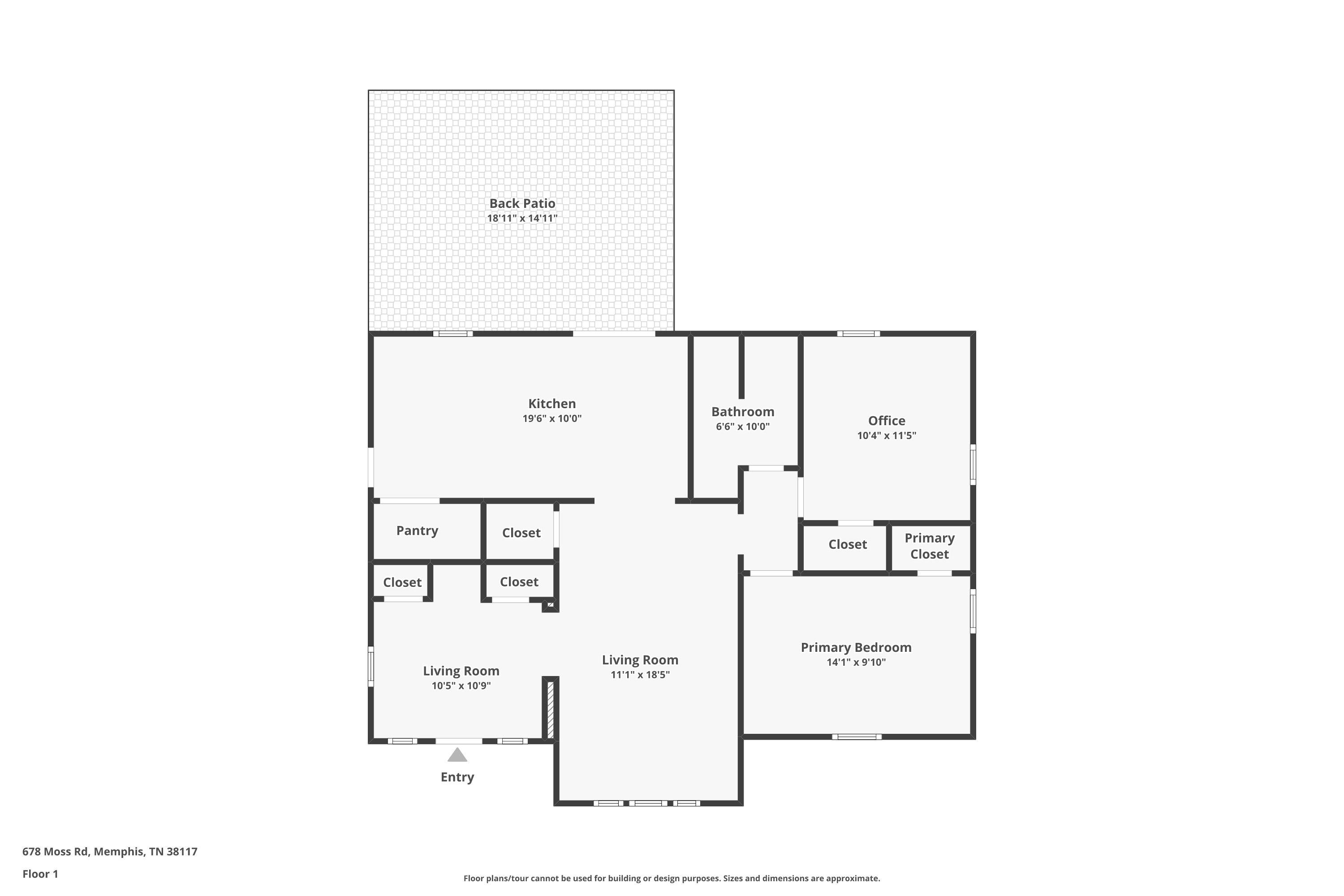 678 Moss Road Memphis, TN 38117 - Photo 33 of 33 View of home floor plan