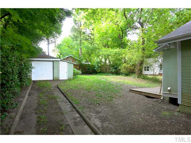 124 Hudson Street Raleigh, NC 27608 - Photo 18 of 19 a view of backyard with green space