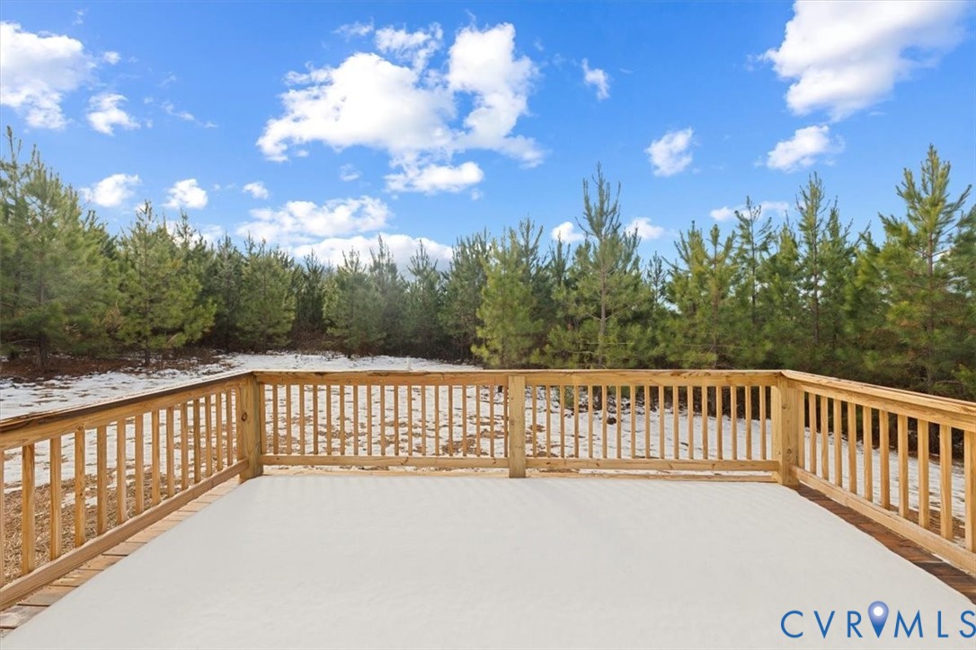 170 Barter Hill Road Cumberland, VA 23040 - Photo 5 of 42 View of snow covered deck