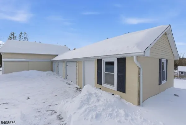 a view of a yard with trees