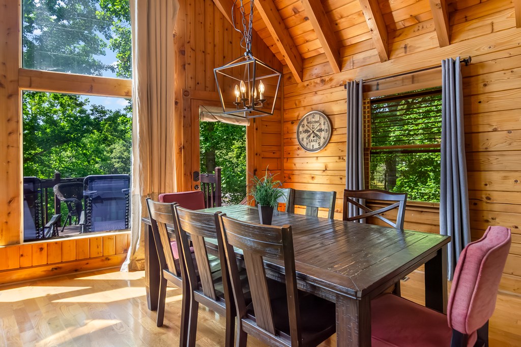 22 Waterloon Trail Morganton, GA 30560 - Photo 49 of 71 a view of a dining room with furniture window and outside view