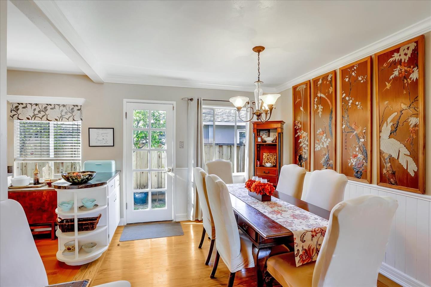 1130 Castro Street Mountain View, CA 94040 - Photo 15 of 37 a dining room with furniture window and wooden floor