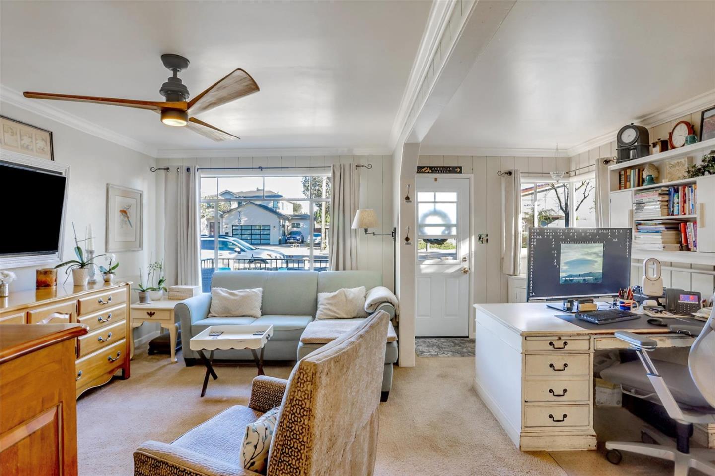 1130 Castro Street Mountain View, CA 94040 - Photo 9 of 37 a living room with furniture and a flat screen tv