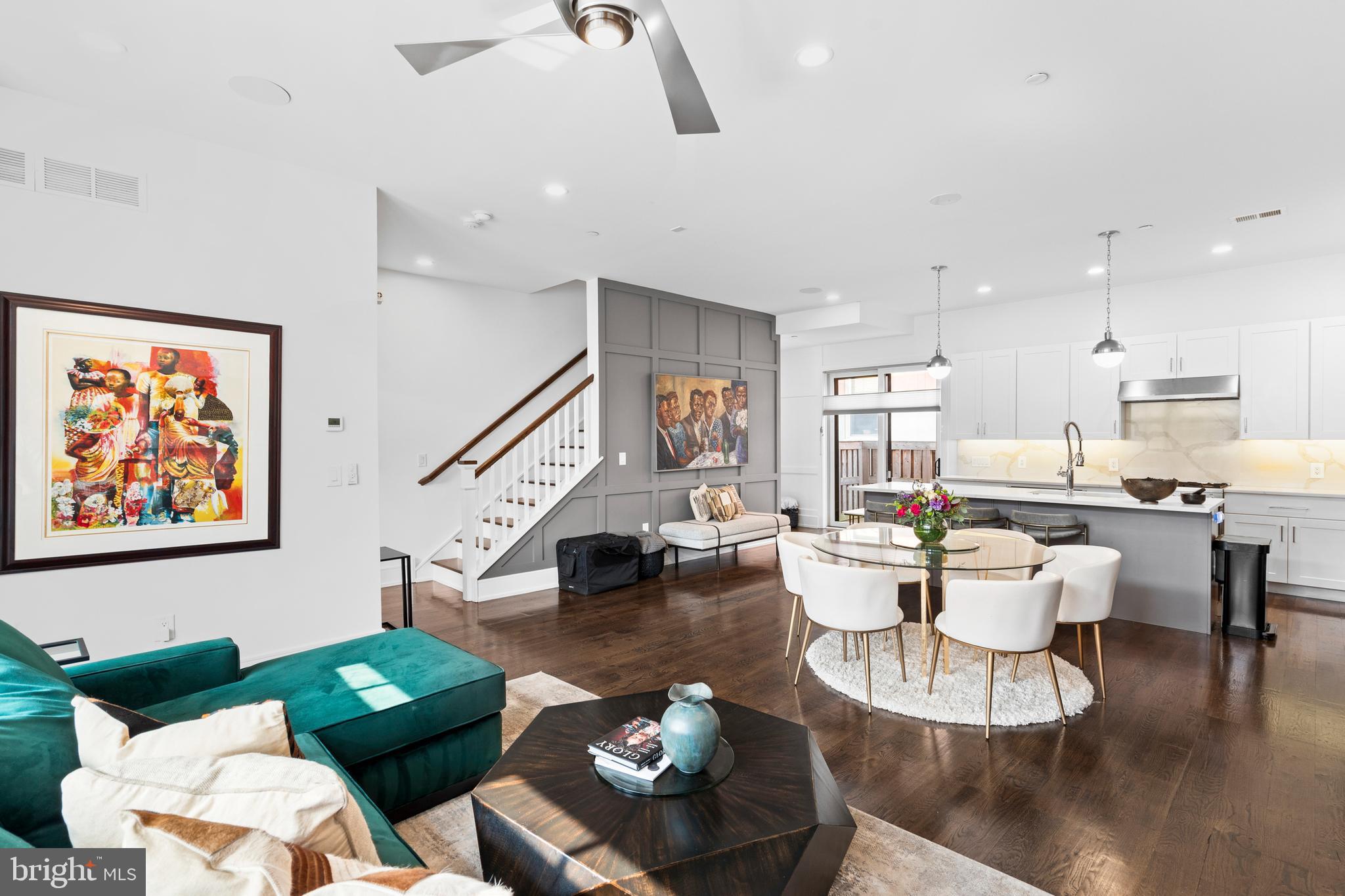 606 North 16th Street Philadelphia, PA 19130 - Photo 12 of 43 a living room with furniture and wooden floor