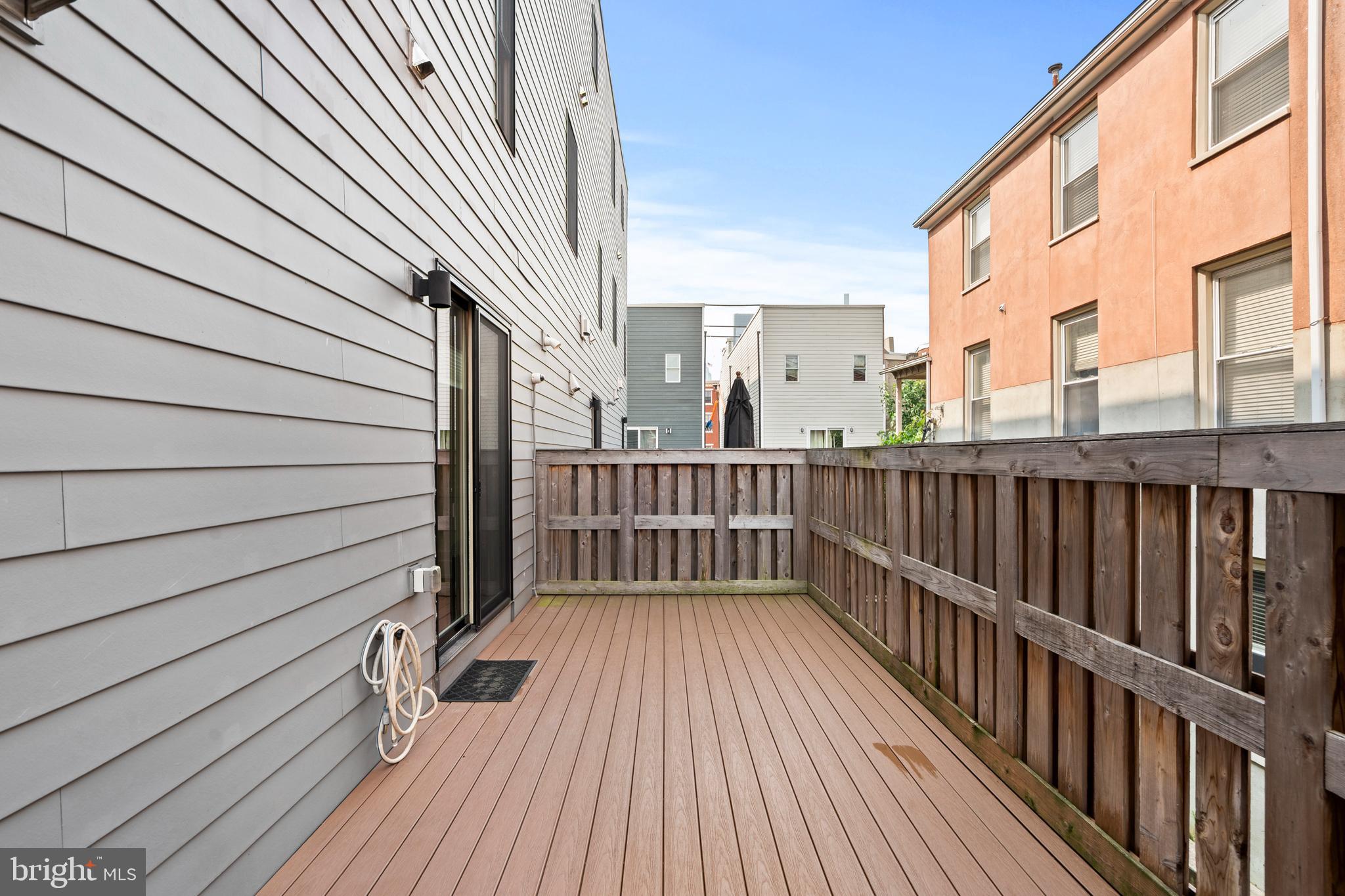 606 North 16th Street Philadelphia, PA 19130 - Photo 22 of 43 a view of wooden balcony with wooden floor