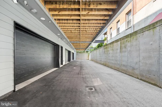 a view of porch with seating space