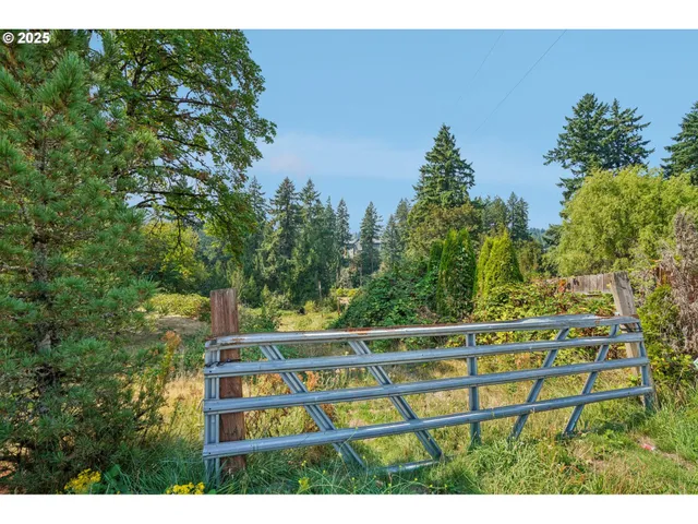 a view of a bench in the middle of a city