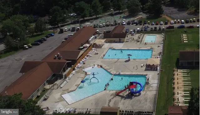 an aerial view of a city
