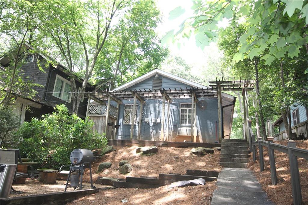 a front view of a house