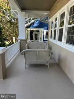 a house view with a seating space