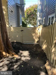 a view of a backyard of the house