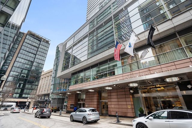 a car parked in front of a building