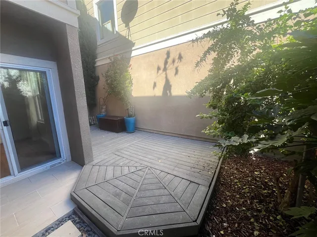 a backyard of a house