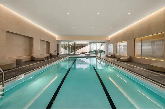 a very nice looking rest room with a large window