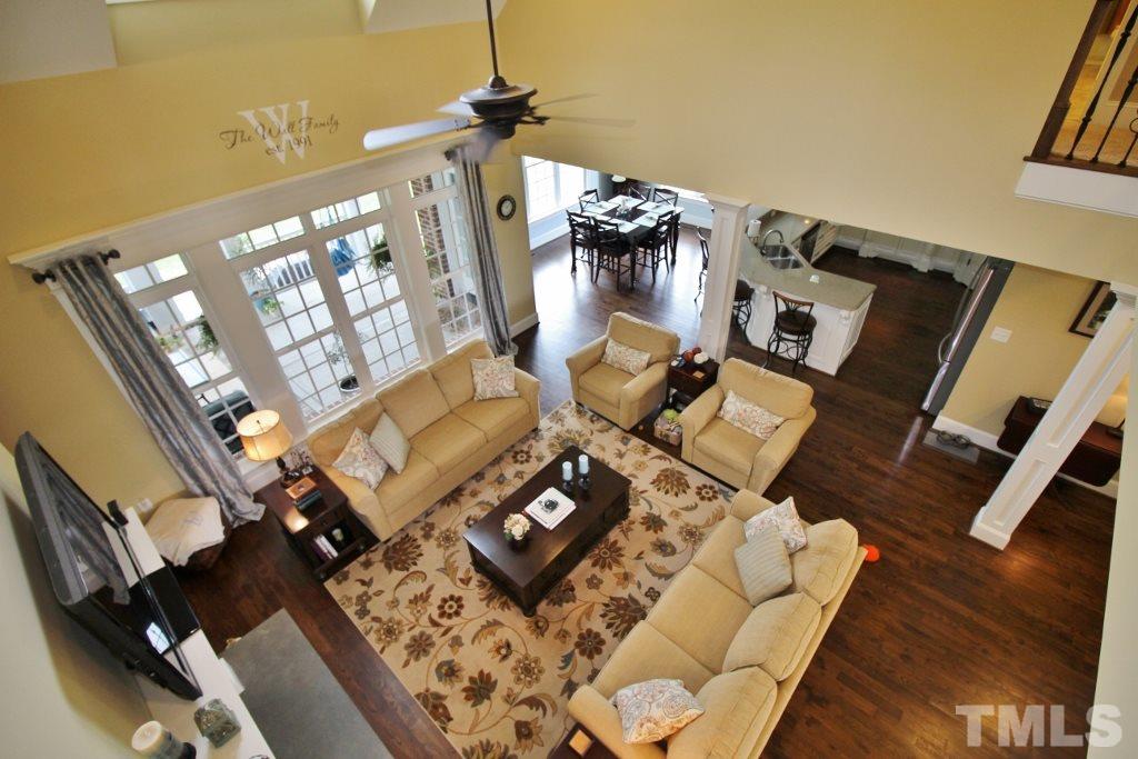 5820 Farmstead Road Bailey, NC 27807 - Photo 15 of 25 a view of living room with furniture and a chandelier