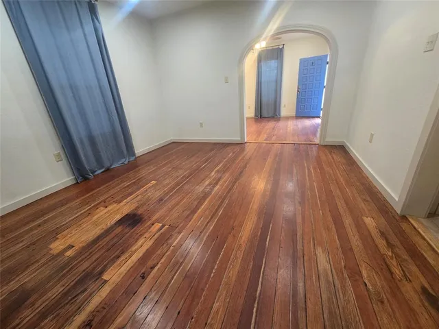 a view of wooden floor in a room