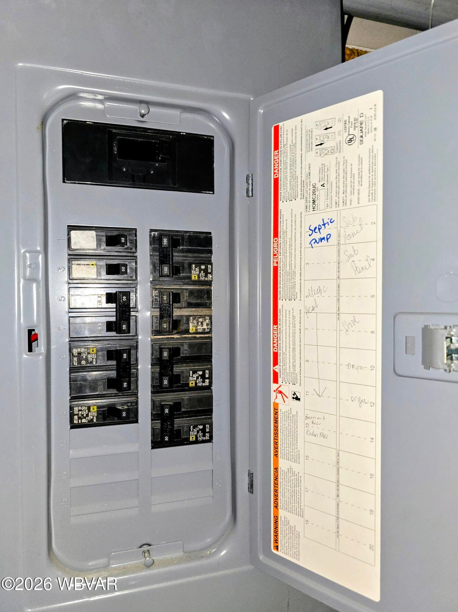3187 Middle Road Jersey Shore, PA 17740 - Photo 38 of 44 BASEMENT ELEC PANEL