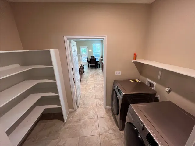 a room with storage and utility