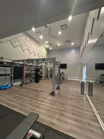 a view of a room with lots of chairs