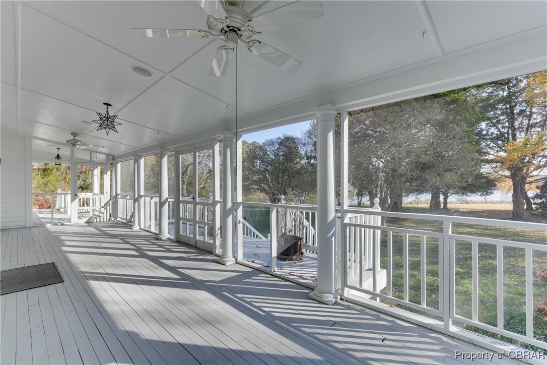 5523 White Hall Road Gloucester, VA 23061 - Photo 26 of 48 Large waterside screen porch