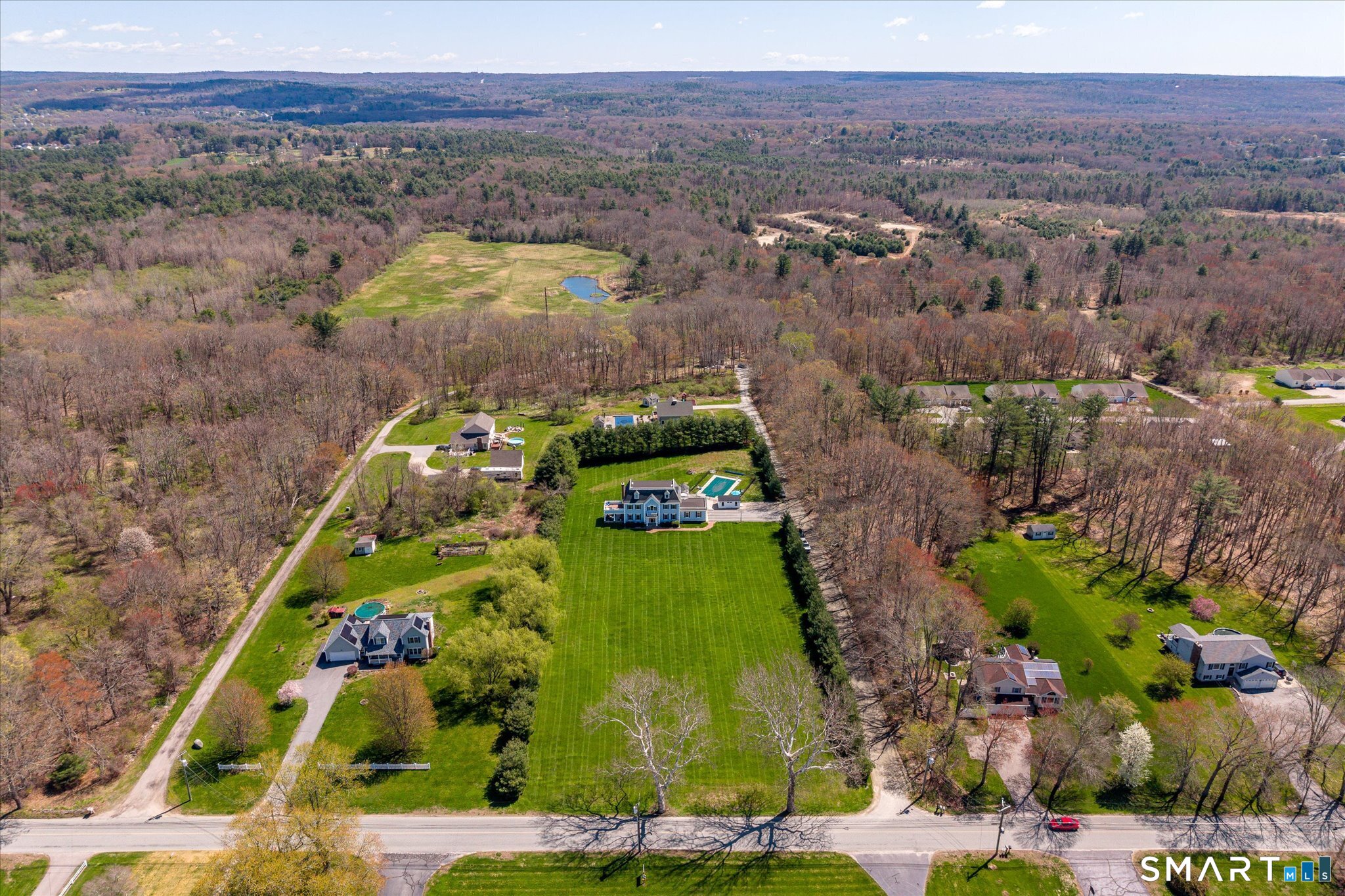 316 Allen Hill Road Brooklyn, CT 06234 - Photo 4 of 40 an aerial view of a house