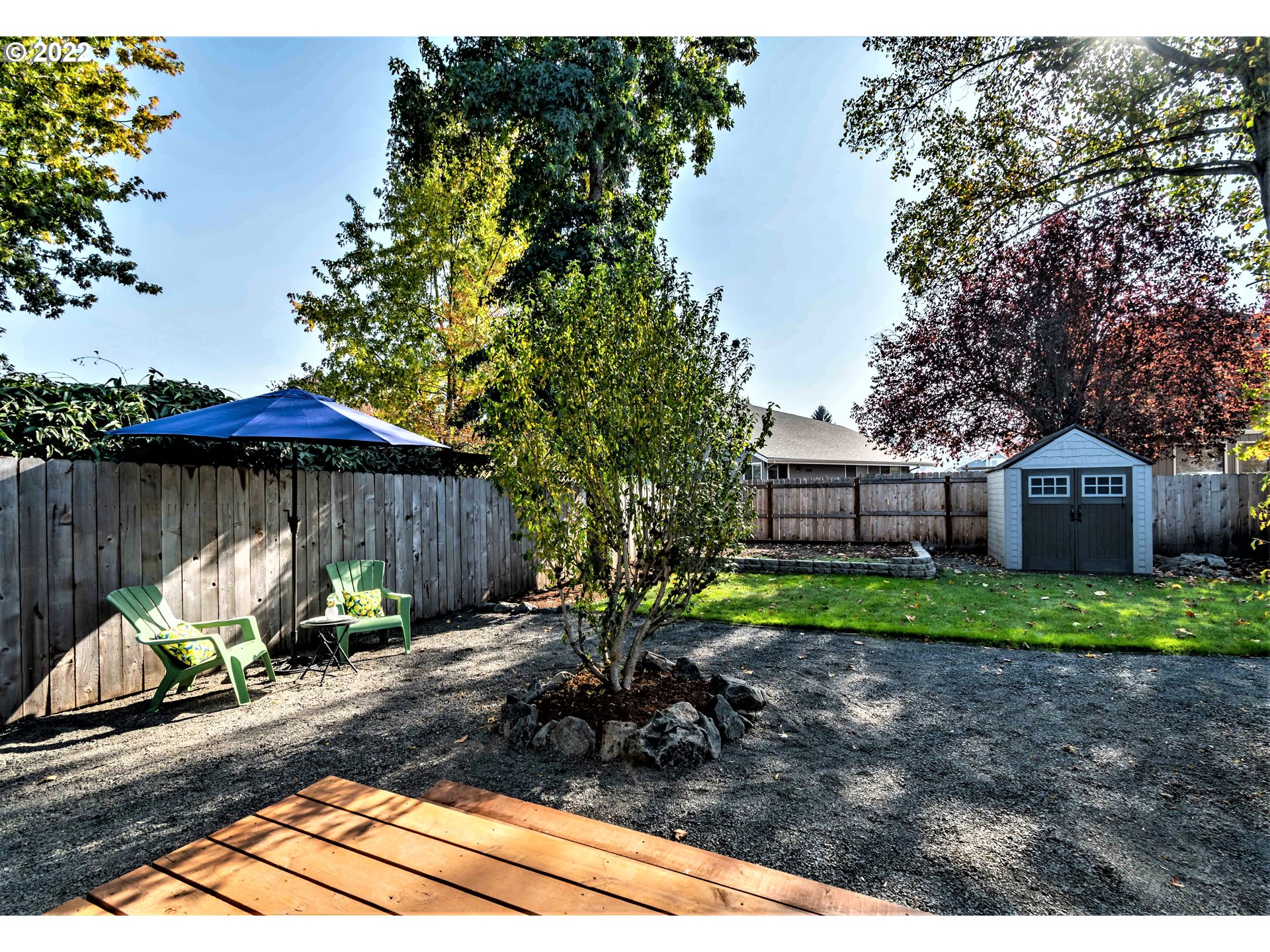 4467 Holly Street Springfield, OR 97478 - Photo 27 of 32 a view of a backyard with sitting area and furniture