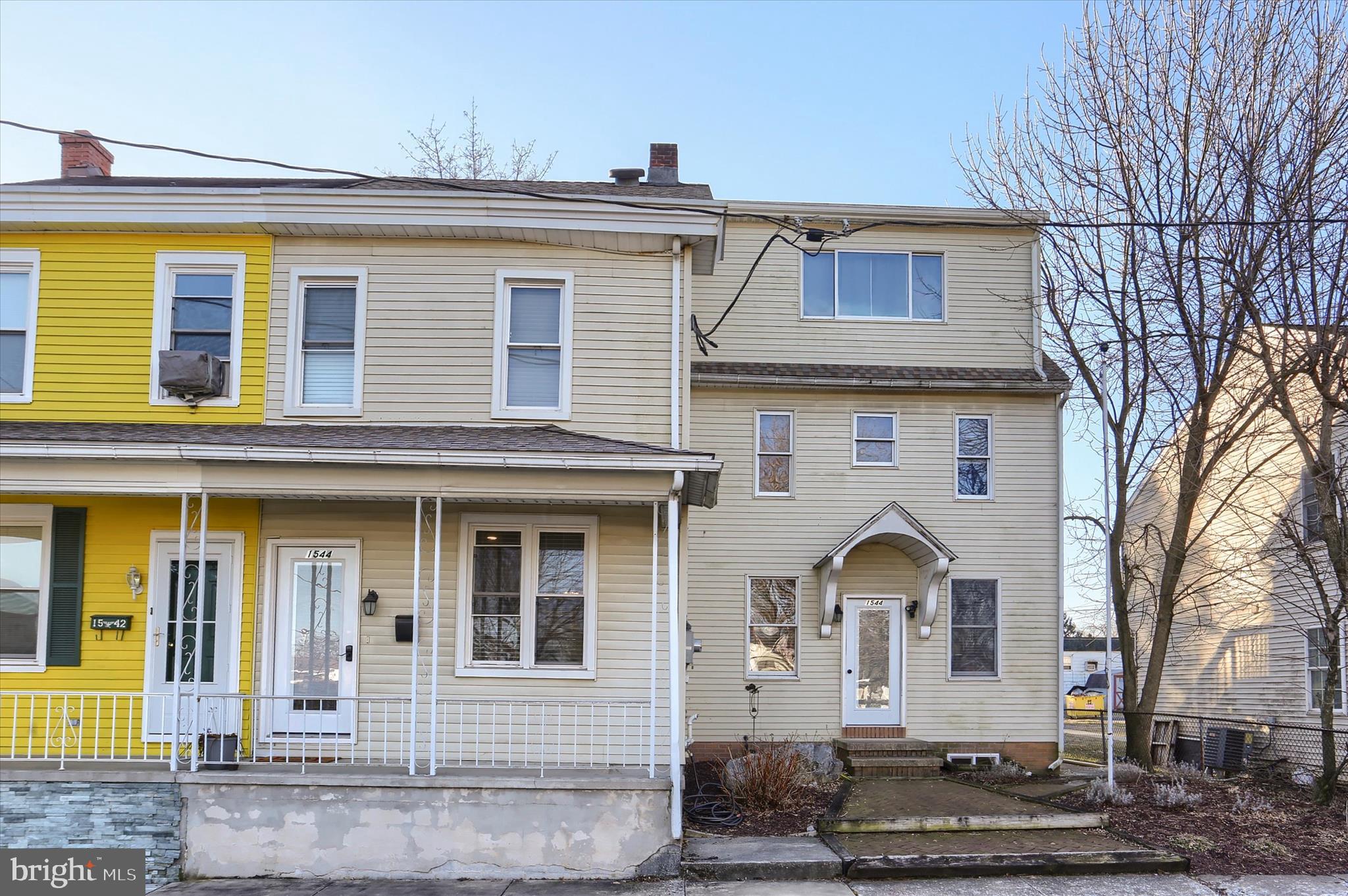 a front view of a house