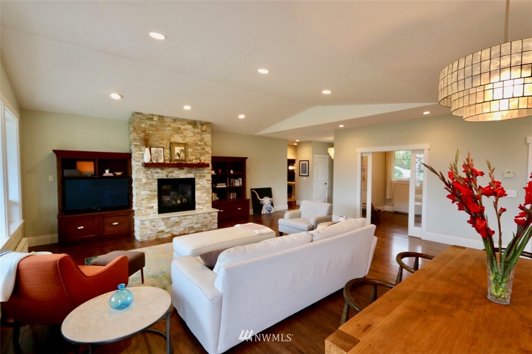 530 Briar Road Bellingham, WA 98225 - Photo 5 of 40 a living room with fireplace furniture and a flat screen tv