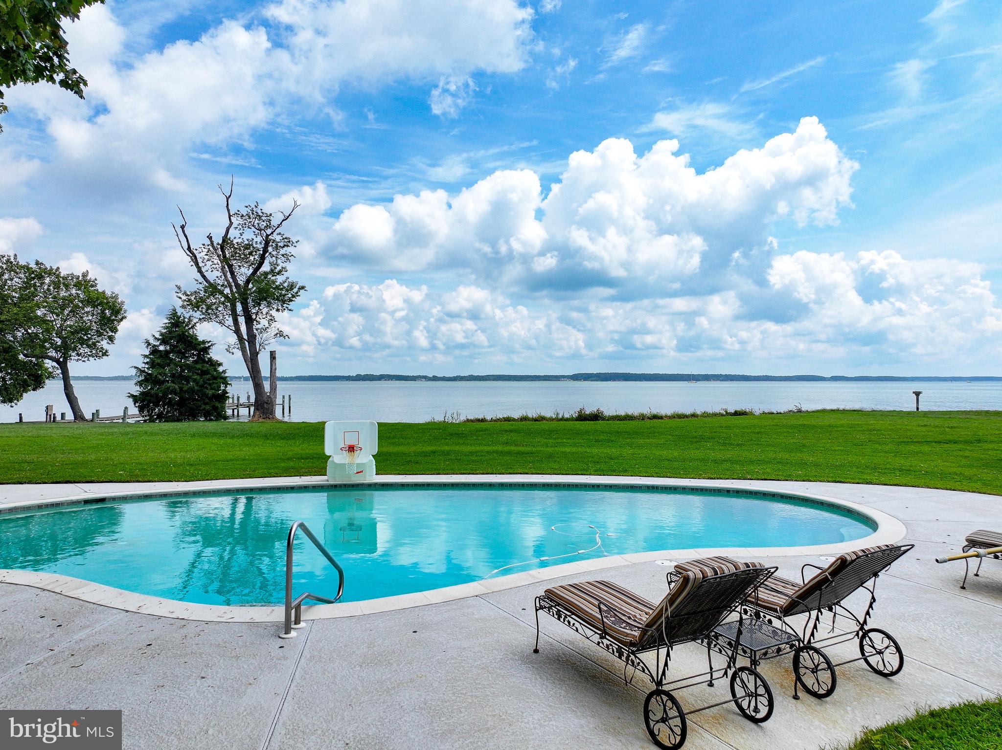 5995 Elston Shore Road Neavitt, MD 21652 - Photo 7 of 42 Tranquil poolside retreat by the lake.