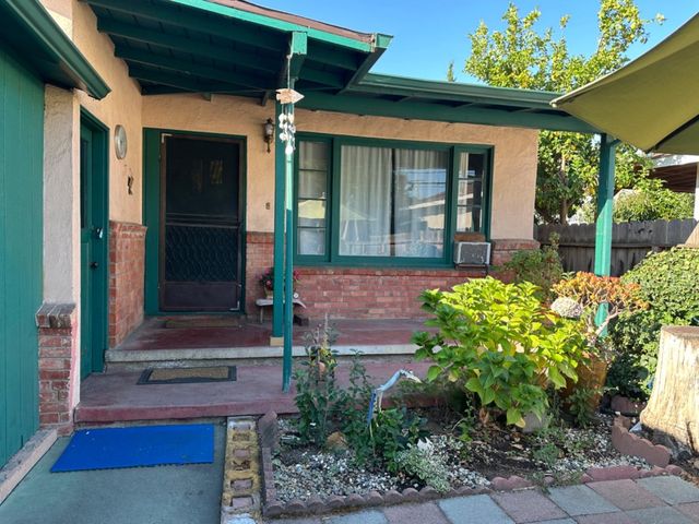 a front view of a house