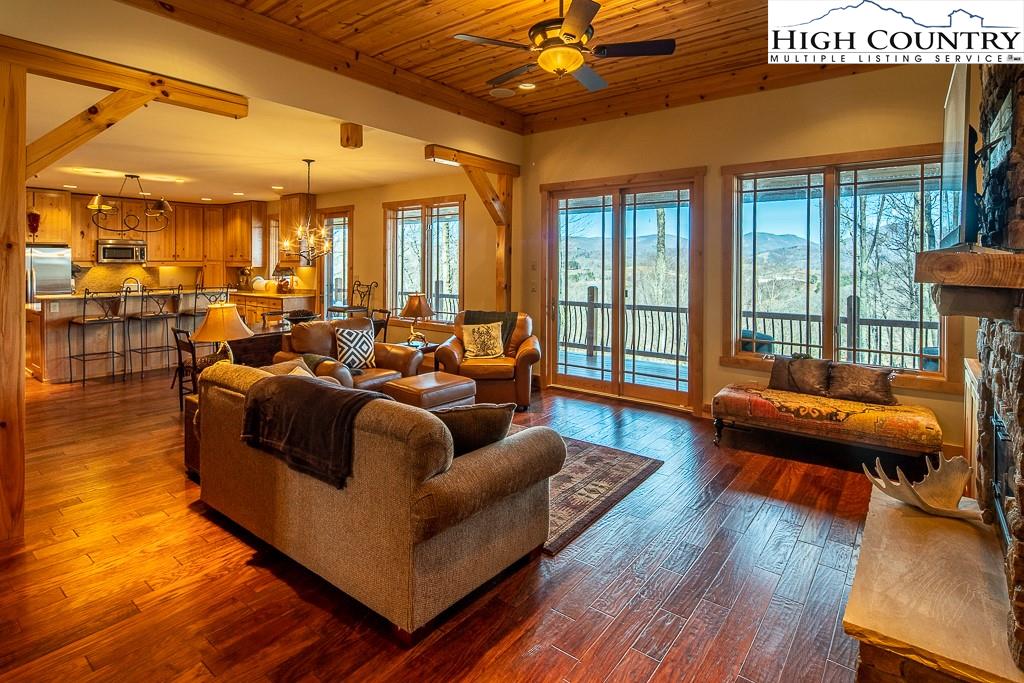 612 Bear Cubs Trail Boone, NC 28607 - Photo 8 of 37 a living room with furniture and a large window