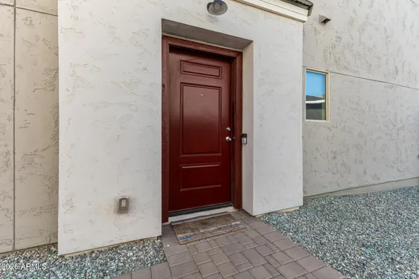 a view of an entryway door