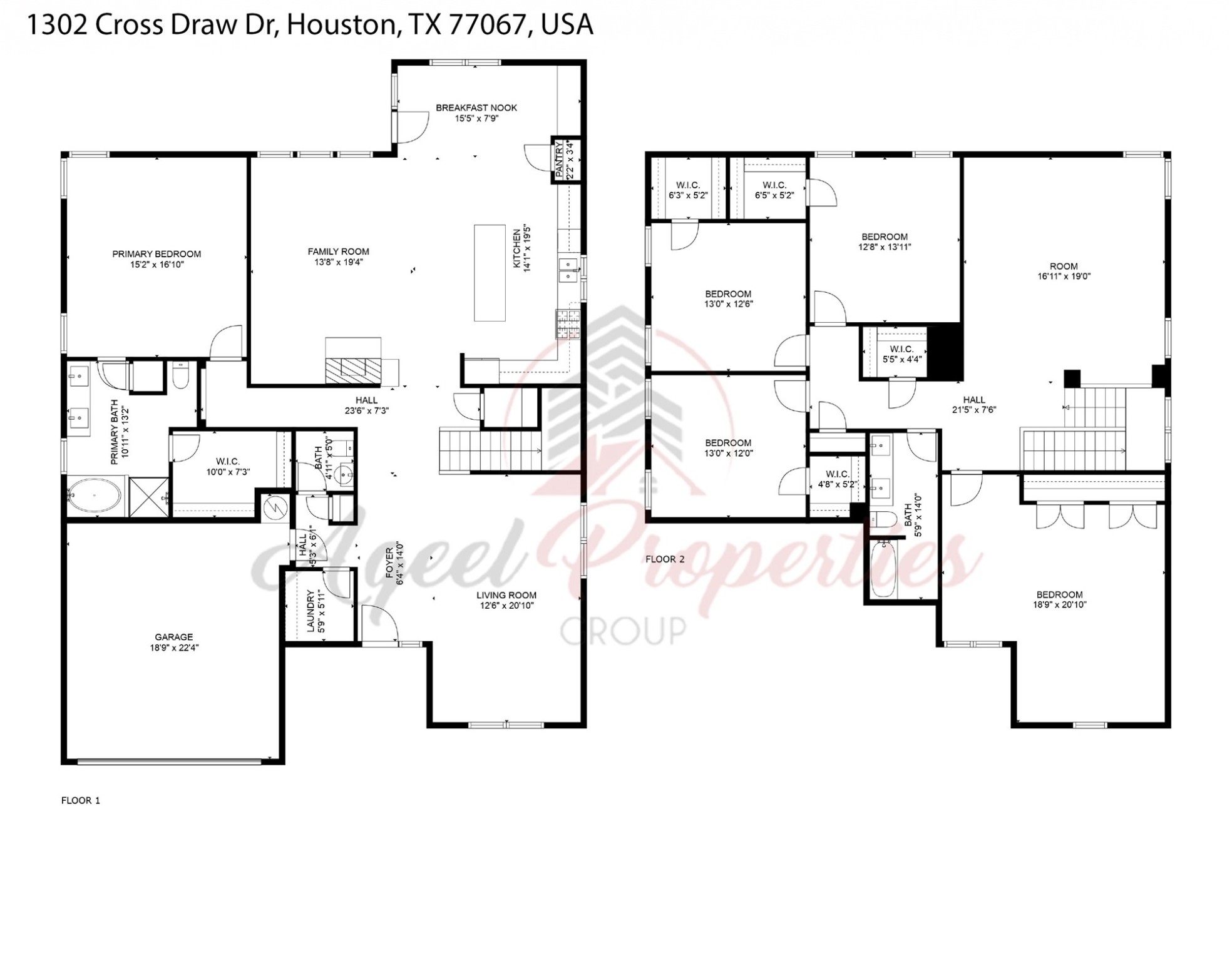 1302 Cross Draw Drive Houston, TX 77067 - Photo 35 of 35 a picture of a floor plan