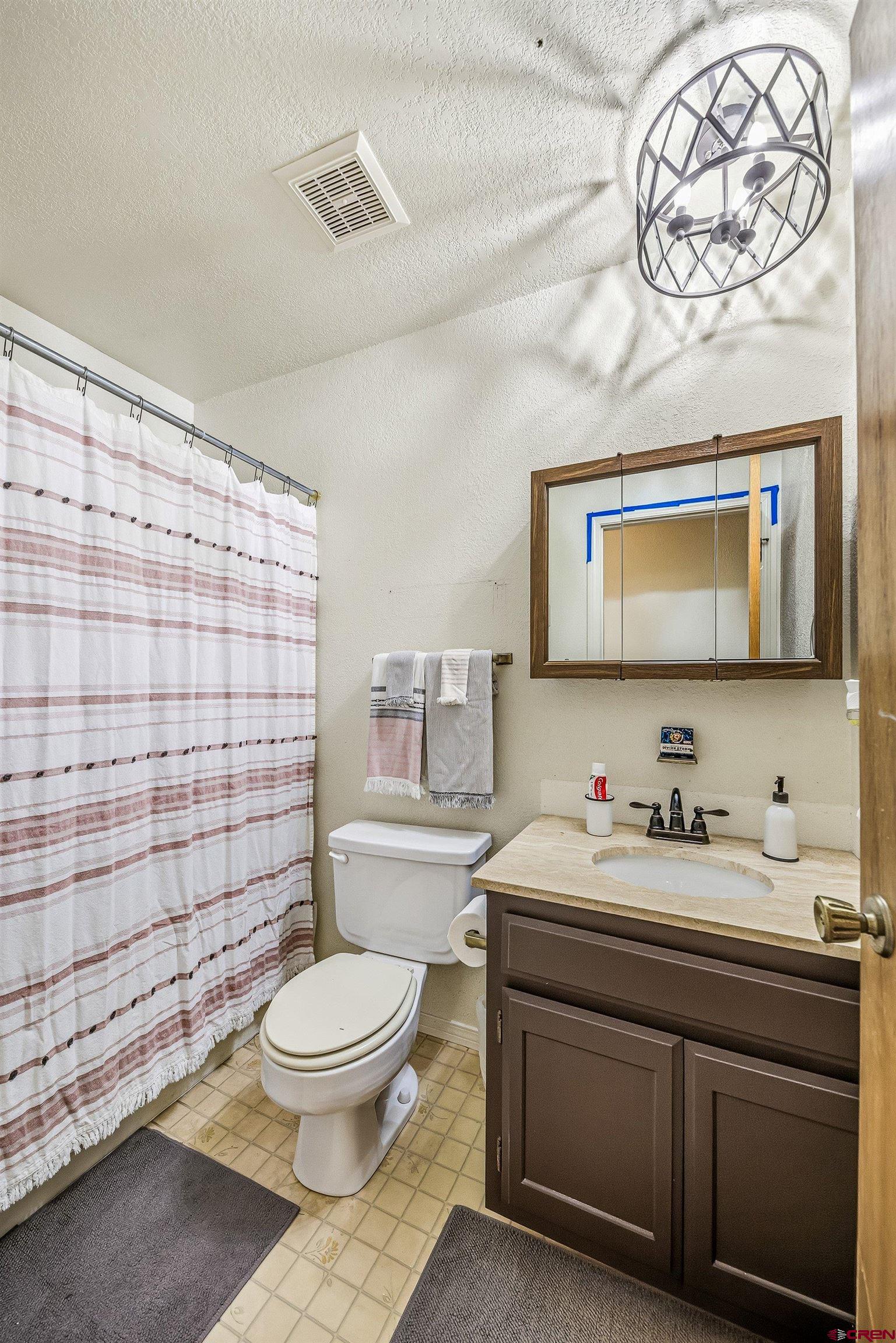 155 East 7th Street Delta, CO 81416 - Photo 9 of 19 a bathroom with a toilet a sink and mirror